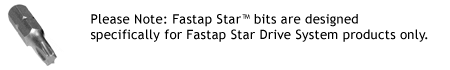  #1  Bit Tip - Fastap<sup>®</sup> Accessories - Fastap Star™ Drive T25